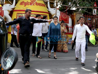 Ekta Kapoor snapped at Shani Temple in Juhu