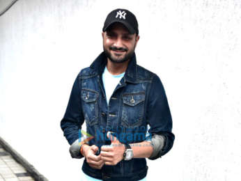 Harbhajan Singh and Neha Dhupia snapped on sets of the show #NoFilterNeha Season 3