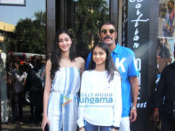 Huma Qureshi, Chunky Pandey and Ananya Pandey snapped at Bastian in Bandra