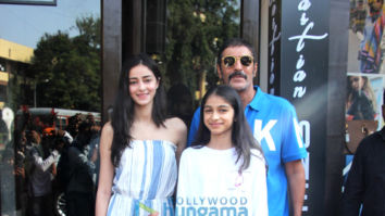 Huma Qureshi, Chunky Pandey and Ananya Pandey snapped at Bastian in Bandra