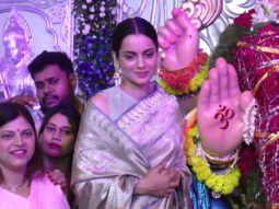 Kangana Ranaut visits Andheri Cha Raja for blessings