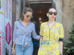 Kareena Kapoor Khan, Amrita Arora and Karisma Kapoor snapped at Pali Bhavan in Bandra