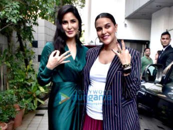 Katrina Kaif and Neha Dhupia spotted before the shoot of #NoFilterNeha Season 3