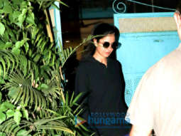 Katrina Kaif and Nushrat Bharucha spotted outside a clinic in Andheri