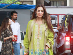 Malaika Arora graces the Ganpati puja at Shilpa Shetty’s home
