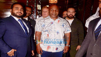 Mike Tyson attends the press conference for India’s first global mixed martial arts league