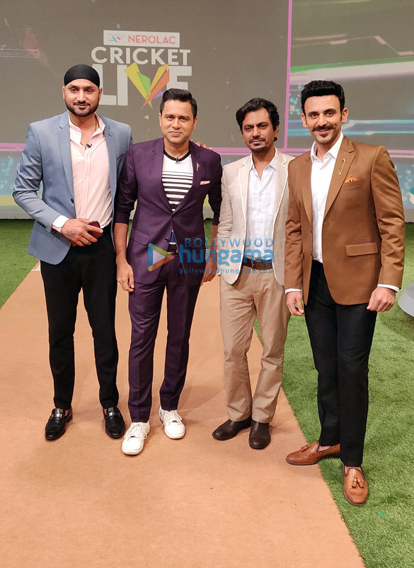 nawazuddin siddiqui visits star sports studios to promote his film manto on nerolac cricket live 4