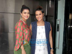 Neha Dhupia and Kajol spotted before the shoot of No Filter Neha
