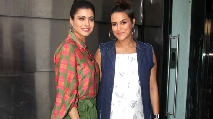Neha Dhupia and Kajol spotted before the shoot of No Filter Neha