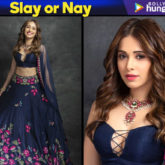 Nushrat Bharucha in Arpita Mehta for a friend's sangeet (Featured)
