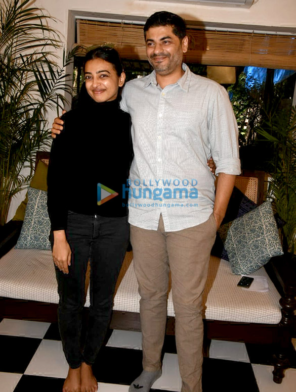 radhika apte and atul mongia snapped at a shooting of masterclass show 1