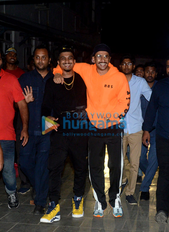 Ranveer Singh snapped at Famous Studio for Gully Fest Ranveer Singh snapped at Famous Studio for Gully Fest