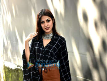 Rhea Chakraborty snapped outside the Vishesh Films' office