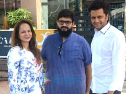 Riteish Deshmukh, Smita Thackeray and her son snapped at BKC