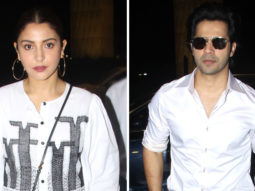 SPOTTED: Anushka Sharma & Varun Dhawan at airport on their way to Lucknow