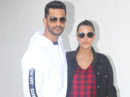 SPOTTED: Neha Dhupia & husband Angad Bedi before the shoot of #NoFilterNeha season 3