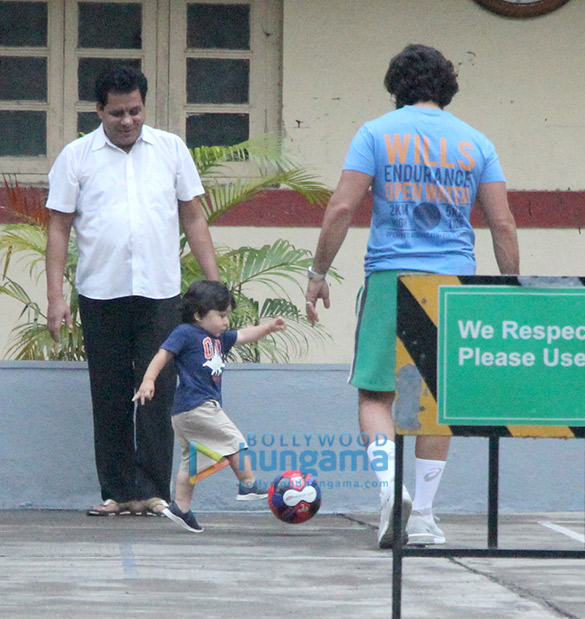 Saif Ali Khan, Taimur Ali Khan and Ishaan Khatter spotted at Bastian in Bandra Saif Ali Khan, Taimur Ali Khan and Ishaan Khatter spotted at Bastian in Bandra