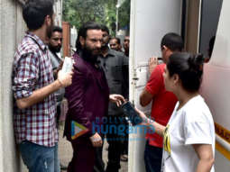 Saif Ali Khan and Rohan Mehra snapped promoting their film ‘Baazaar’ in Bandra