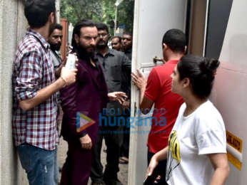 Saif Ali Khan and Rohan Mehra shooting for their flim 'Baazaar' in Bandra