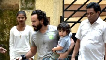 Saif Ali Khan and Taimur Ali Khan spotted in Bandra