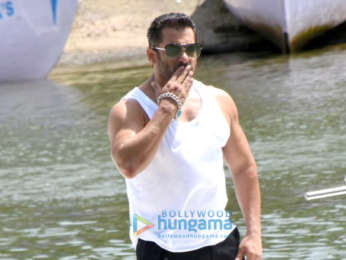 Salman Khan snapped at the launch of Bigg Boss 12 in Goa