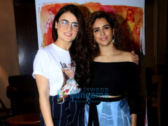 Sanya Malhotra and Radhika Madan snapped during Pataakha interviews at Sun N Sand in Juhu