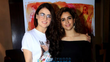 Sanya Malhotra and Radhika Madan snapped during Pataakha interviews at Sun N Sand in Juhu