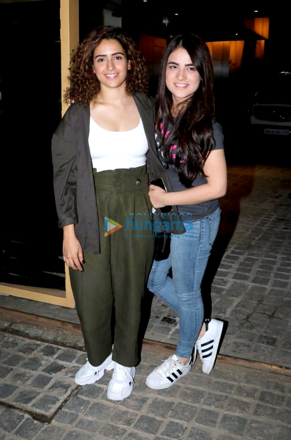 Sanya Malhotra and Radhika Madan snapped during media interaction while promoting Pataakha Sanya Malhotra and Radhika Madan snapped during media interaction while promoting Pataakha
