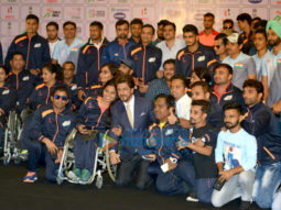 Shah Rukh Khan snapped attending the Para Olympics in Delhi