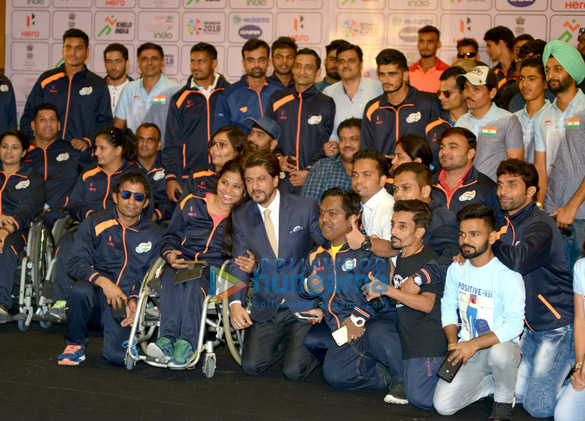 Shah Rukh Khan snapped attending the Para Olympics in Delhi