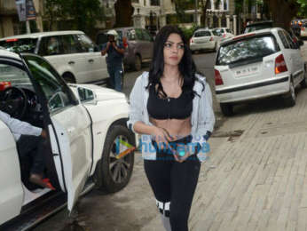 Sherlyn Chopra snapped outside the gym