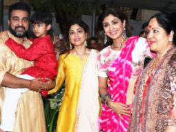 Shilpa Shetty and family spotted during Ganesh visarjan
