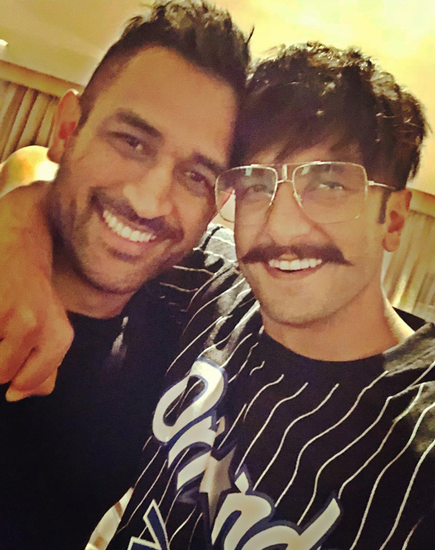 Simmba: Ranveer Singh gets a special visit from M.S Dhoni and both have a ball on sets (see pic)