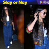 Slay or Nay - Deepika Padukone in Sandro Paris jacket over her basic look at the airport