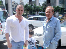 Sohail Khan, Arbaaz Khan, Salim Khan and family snapped post lunch at BKC