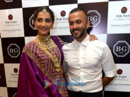 Sonam Kapoor Ahuja and Anand Ahuja snapped attending an event in Delhi
