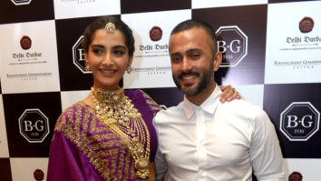 Sonam Kapoor Ahuja and Anand Ahuja snapped attending an event in Delhi