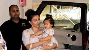 Taimur Ali Khan, Soha Ali Khan and Inaaya Naumi Kemmu snapped in Bandra