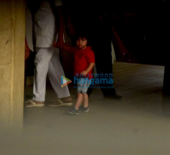 Taimur Ali Khan spotted at playschool in Bandra