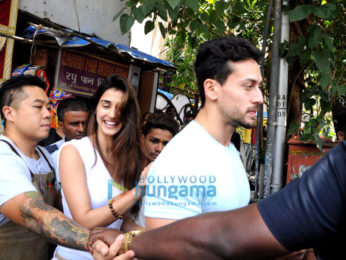 Tiger Shroff and Disha Patani spotted at Bastian in Bandra