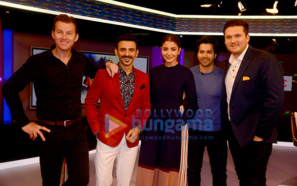 Varun Dhawan and Anushka Sharma visits Star Sports studio to promote the film ‘Sui Dhaaga – Made in India’ on Nerolac Cricket Live Varun Dhawan and Anushka Sharma visits Star Sports studio to promote the film ‘Sui Dhaaga – Made in India’ on Nerolac Cricket Live