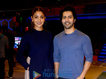 Varun Dhawan and Anushka Sharma visits Star Sports studio to promote the film 'Sui Dhaaga - Made in India' on Nerolac Cricket Live