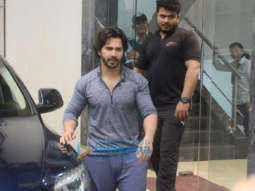 Varun Dhawan snapped outside his gym in Bandra