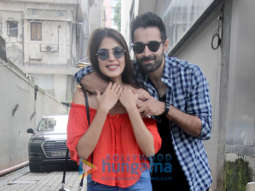 Varun Mitra, Rhea Chakraborty and Pooja Bhatt spotted at Vishesh Films’ office