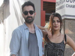 Varun Mitra and Rhea Chakraborty spotted at Vishesh Films’ office in Khar