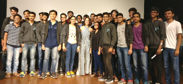 Yami Gautam attends a special conversation with IIT Powai students on Mental Health
