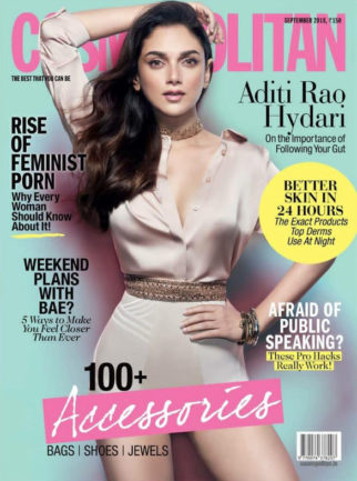 Aditi Rao Hydari On The Cover Of Cosmopolitan, Sep 2018