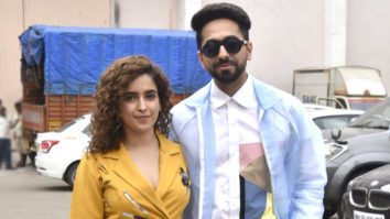SPOTTED:Sanya Malhotra and Ayushmann Khurrana @Mehboob Studio