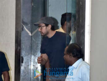 Aamir Khan and Kiran Rao spotted at Roy Kapur Films in Bandra