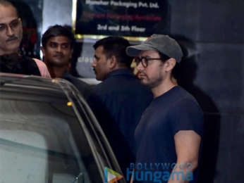 Aamir Khan and Kiran Rao spotted at Roy Kapur Films in Bandra